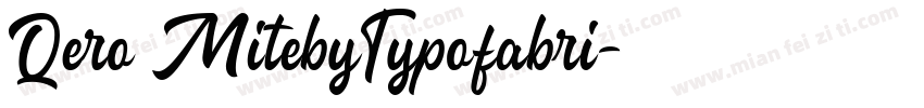 Qero MitebyTypofabri字体转换